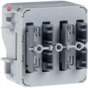 BER80141500 / W.1 Gruppentaster BA, 2fach, Mittelst. /...