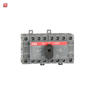 ABB1SCA104934R1001 / OT40F4C Lastumschalter 4-polig 40A m. schwarzem Knebelgriff / EAN 6417019390741