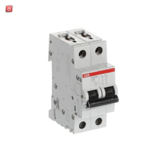 ABB2CDS272001R0044 / Sicherungsautomat C-Char.,10kA,4A, 2-polig / EAN 4016779550253