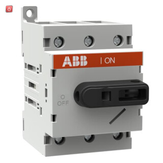 ABB1SCA022530R5770 / OT63ML3 Lasttrennschalter 3-polig 63A m. schwarzem Knebelgriff / EAN 6417019168838