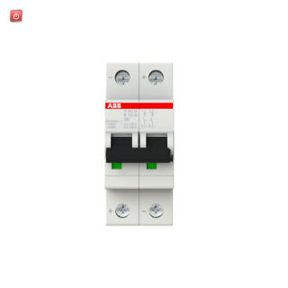 ABB2CDS272061R0427 / S202M-K10UC Sicherungsautomat K-Char., 10 kA, 10 A, 2P / EAN 4013614433207