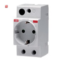 ABB2CSM210000R0721 / Steckdose, grau, DIN-Schiene, 1...