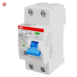 ABB2CSF202568R1250 / F202B-25/0,03 FI-Schutzschalter Typ B 2P, 25A, 30mA, 3kA, 2TE / EAN 8012542341253