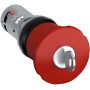 ABB1SFA619552R1051 / CE4K-10R-02 Not-Aus-Taster Compact 40mm Schlüsselentrieg.2Ö CombiLine- / EAN 7320500556733