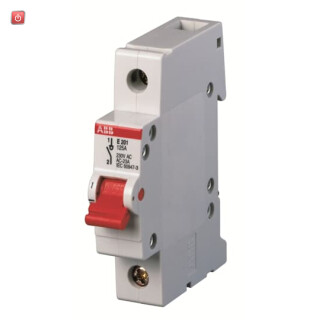ABB2CDE281001R0032 / E201/32R Trennschalter 1P,32A,Schaltgriff rot / EAN 4016779645669