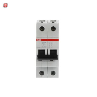 ABB2CDS272001R0277 / S202M-K2 Sicherungsautomat K-Char., 10 kA, 2 A, 2P / EAN 4016779600576