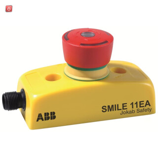 ABB2TLA030050R0000 / SMILE 11EA TINA Not-Halt-Taster 1 x 5-poliger Stiftstecker M12 / EAN 7350024432145