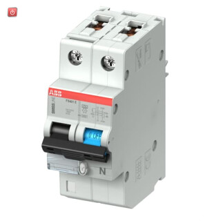ABB2CCL562111E0164 / FS401E-C16/0.03 FI/LS-Schalter C,16A,400VAC,30mA,6kA,2P,steckbar / EAN 7612270108589