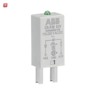 ABB1SVR405654R1100 / CR-P/M 92V Steckmodul LED grün, 110-230VAC/110VDC / EAN 4013614528811