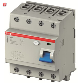 ABB2CCF544110E0400 / F404A40/0.03 Fehlerstromschutzschalter 40A,0.03mA,400VAC,50Hz,4P,steck / EAN 7612270104260