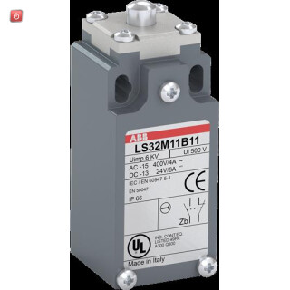 ABB1SBV011911R1211 / LS32M11B11 Standard-Positionsschalter Metall-Gehäuse IP66 / EAN 3471522621009