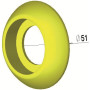 ABB2TLA030054R0400 / INCA YFR Frontring, gelb für Not-Halt-Taster / EAN 7350024460049