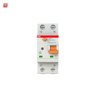 ABB2CSA255901R9104 / AFDD+LS S-ARC1-C10, 6kA, 1P+N, 2TE Fehlerlichtbogen-Schutzeinrichtung / EAN 8012542749837
