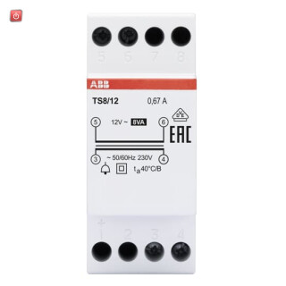 ABB2CSM228685R0812 / TS8/12 Klingeltransformator 8VA, 12VAC / EAN 8012542286851