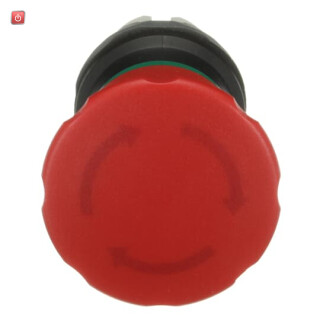 ABB1SFA611523R1001 / MPET4-10R Not-Aus-Taster-Vorsatz drehent rot, / EAN 7320500372548