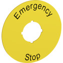 ABB1SFA616915R1005 / Schild Not-Aus-Schild:Emergency Stop...