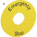 ABB1SFA616915R1005 / Schild Not-Aus-Schild:Emergency Stop...