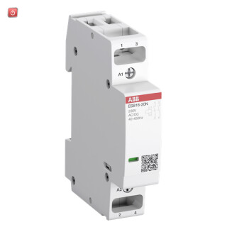 ABB1SBE111111R0120 / ESB16-20N-01 Installationsschütz 16 A, 2S/0Ö, 24 V AC/DC / EAN 3471523006980