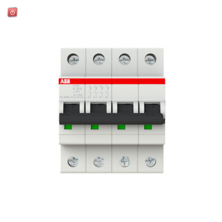 ABB2CDS254001R0557 / S204-K40 Sicherungsautomat K-Char., 6 kA, 40 A, 4P / EAN 4016779529402