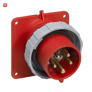 ABB2CMA166664R1000 / 432BAU6W CEE-Anbaugerätestecker, 32 A, IP67 6h, Standardflansch / EAN 7392696666640