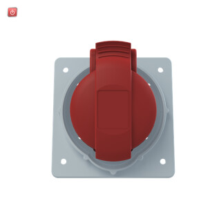 ABB2CMA170044R1000 / 432RAM6 CEE-Anbausteckdose, 32 A, IP44 6h, 3P+N+E, 346-415 V, 60 Hz, r / EAN 7392696700443
