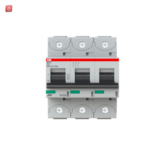 ABB2CCS883001R0324 / S803C-C32 Hochleist.-Sicherungsautomat, 32A,C,415VAC=Icu 25kA,3P / EAN 7612271212940