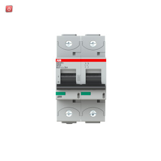 ABB2CCF019600R0001 / Strangsicherung S802PV-SP20 800V DC, 20A, 2-polig / EAN 7612271471255