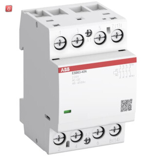 ABB1SAE351111R0740 / ESB63-40N-07 Installationsschütz 4S/0Ö, 400 V AC/DC / EAN 4013614519291