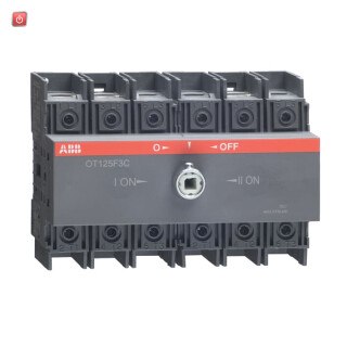 ABB1SCA105037R1001 / OT125F3C Lastumschalter 3-polig 125A o. Griff u. Welle / EAN 6417019391670