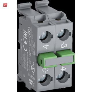 ABB1SFA611610R2002 / MCB-20B Doppelkontaktblock 2S f.rückw. Befestigung / EAN 7320500544433