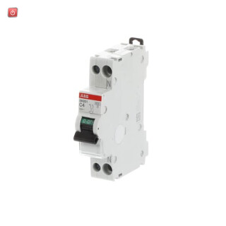 ABB2CSS255101R0044 / SN201-C4 Sicherungsautomat C-Char., 6 kA, 4 A, 1P+N / EAN 8012542091554