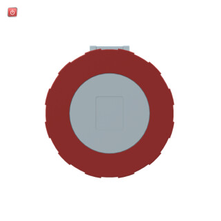 ABB2CMA167396R1000 / 463RU6W CEE-Anbausteckdose, 63 A, IP67 6h, Standardflansch / EAN 7392696673969