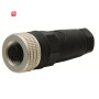 ABB2TLA020055R1000 / M12-C01 M12-Buchsenstecker 5-polig mit Schraubanschluss, Kabeldurchmes / EAN 7350024452297