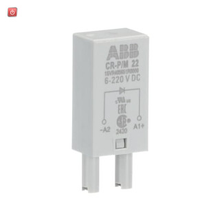 ABB1SVR405651R0000 / CR-P/M 22 Steckmodul Verpolschutz, 6-220VDC, A1+, A2- / EAN 4013614528606