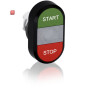 ABB1SFA611133R1108 / MPD4-11C Doppeldrucktaster Tasten - oben grün: START - unten / EAN 7320500277584