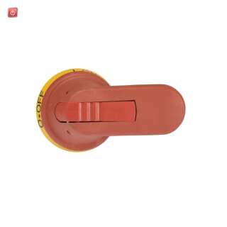 ABB1SCA022381R0410 / OHY80J6 Pistolengriff rot-gelb 80mm Wellen-ø 6mm / EAN 6417019124193