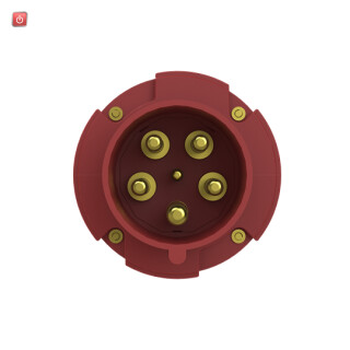 ABB2CMA166764R1000 / 463P6 CEE-Stecker 6h, 63 A, IP44, 3P+N+E / EAN 7392696667647