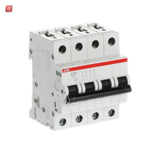 ABB2CDS274001R0255 / S204M-B25 Sicherungsautomat B-Char., 10 kA, 25 A, 4P / EAN 4016779549875