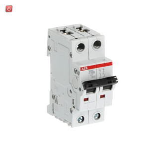 ABB2CDS252001R0824 / S202-C100 Sicherungsautomat C-Char., 6kA, 100A, 2P / EAN 4016779916684