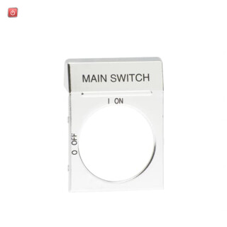 ABB1SCA022400R2230 / OPS2EN1 Textschild silber f. OH2_ Griffe / EAN 6417019130408