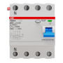 ABB2CSF204123R1250 / F204A-25/0,03L FI-Schutzschalter 4P,Typ A,25A,30mA,N links / EAN 8012542820109