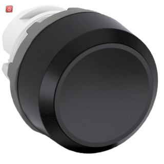 ABB1SFA611100R1006 / MP1-10B Drucktaster-Vorsatz schwarz, flach-tastend, Frontring / EAN 7320500261026