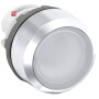 ABB1SFA611100R2105 / MP1-21W Leuchtdrucktaster-Vorsatz weiss, flach-tastend, Frontring / EAN 7320500261231