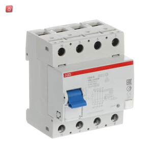 ABB2CSF204523R3950 / F204B-125/0,3L FI-Schutzschalter 4P,allstromsens.,125A,300mA,N links / EAN 8012542989202