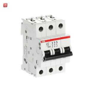 ABB2CDS283001R0377 / S203P-K6 Sicherungsautomat K-Char., 25 kA, 6 A, 3P / EAN 4016779592703