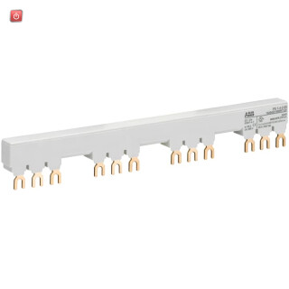 ABB1SAM201906R1124 / PS1-4-2-65 3-Phasen-Sammelschiene für 4 MS116 / MS132 mit 2 HK/SK, Ie= / EAN 4013614400780