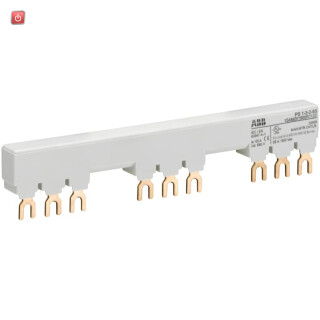 ABB1SAM201906R1123 / PS1-3-2-65 3-Phasen-Sammelschiene für 3 MS116 / MS132 mit 2 HK/SK, Ie= / EAN 4013614400773