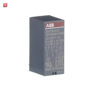 ABB1SVR405601R3000 / CR-P230AC2 Steckbares Interface-Relais 2We, A1-A2=230VAC, 250V/8A / EAN 4013614498251