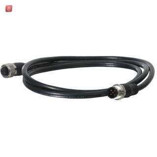 ABB2TLA020056R2000 / M12-C112 M12-Kabel 1 m, geschirmt gerade, 5 x 0.34 qmm und Abschirmung / EAN 7350024452419