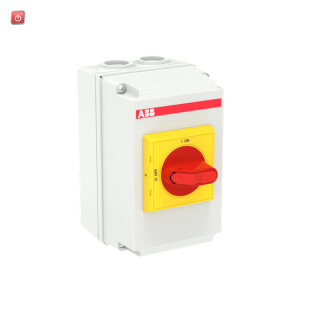 ABB1SCA125150R1001 / OTDCP16SA12M DC-Lasttrennschalter 3-polig 16A m. rot gelbem Selektorgr / EAN 6417019554075